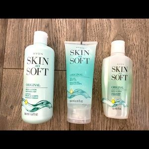AVON Skin So Soft Trio Set with Body Lotion, Shower Gel and Body Gelee